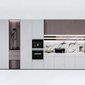 现代橱柜3D模型下载